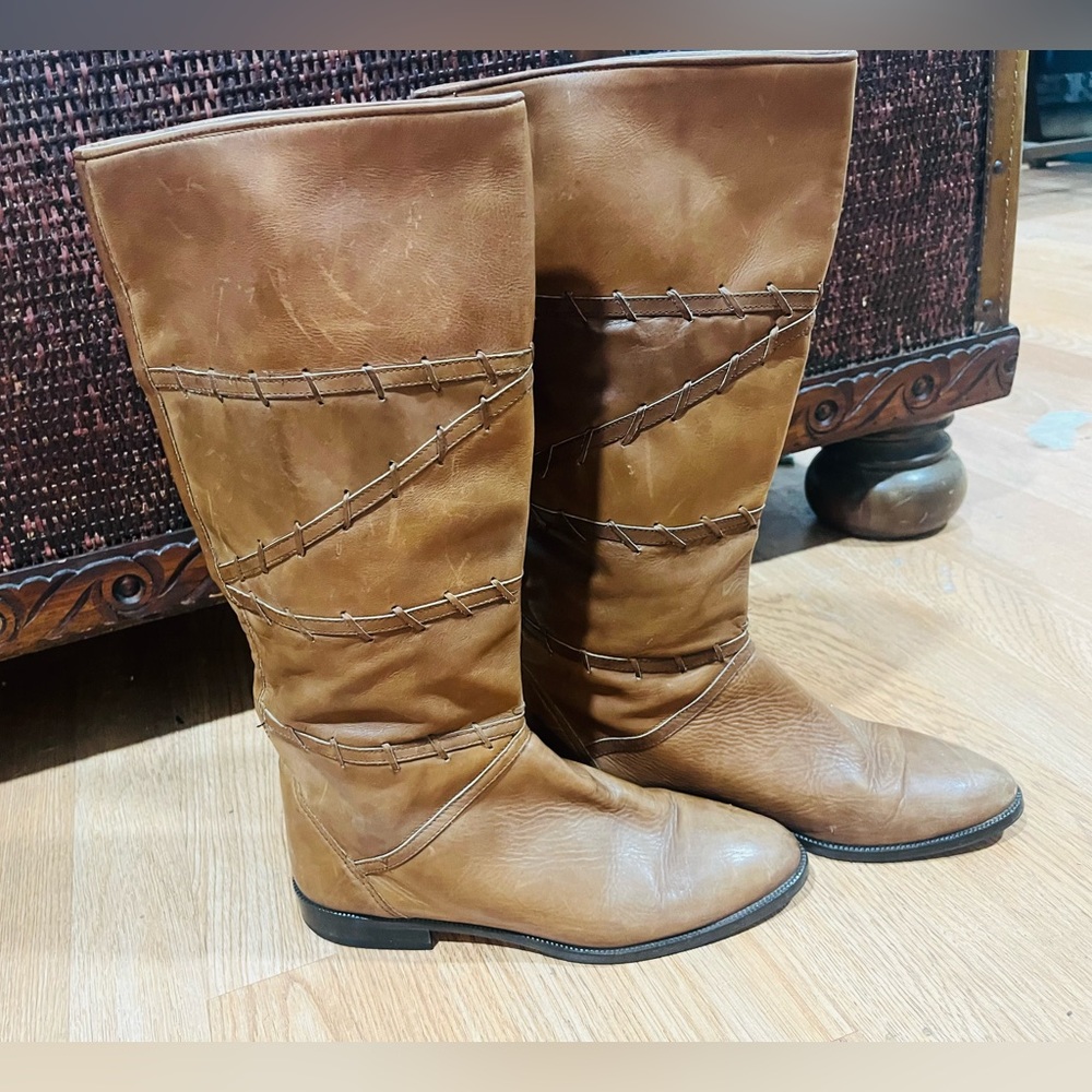 Joan & David leather boots womens size 38